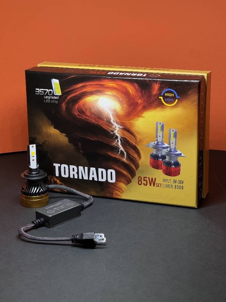 هدلایت H4 مدل TORNADO CSP توان 85 وات سفید آفتابی شرکتی اصلی پرنور